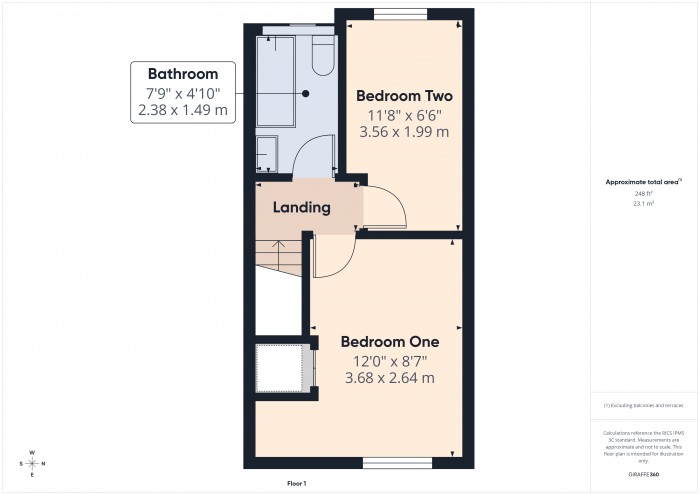 Floorplan for 16 Herbert Street, TA2