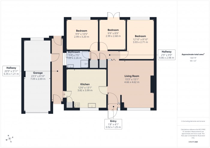 Floorplan for 14 St. Marys Road, TA7