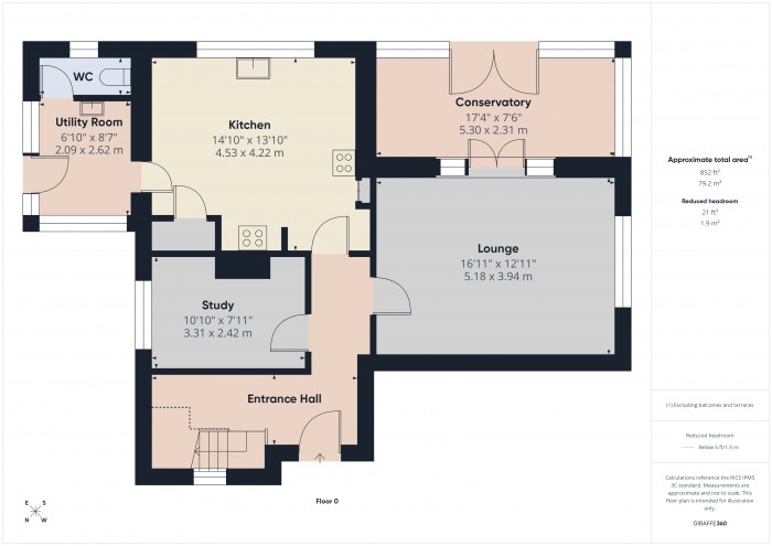 Floorplan for Small Moor, TA7