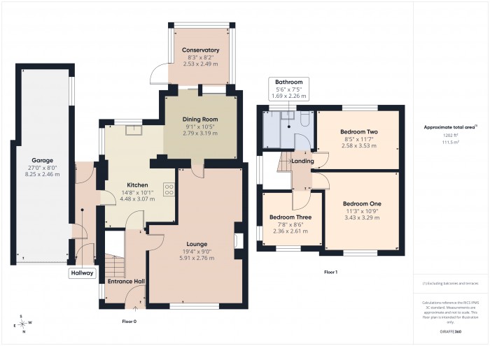 Floorplan for 20 Somerset Road, TA6