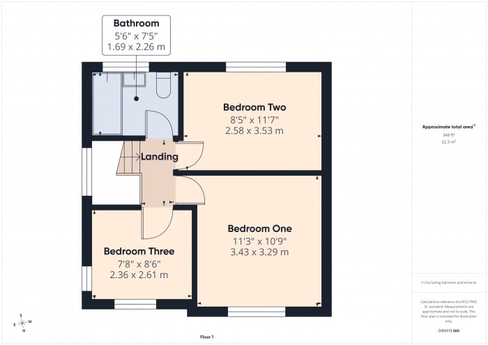 Floorplan for 20 Somerset Road, TA6