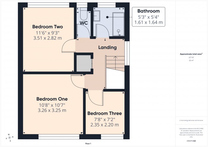 Floorplan for 6 Kestrel Close, TA6