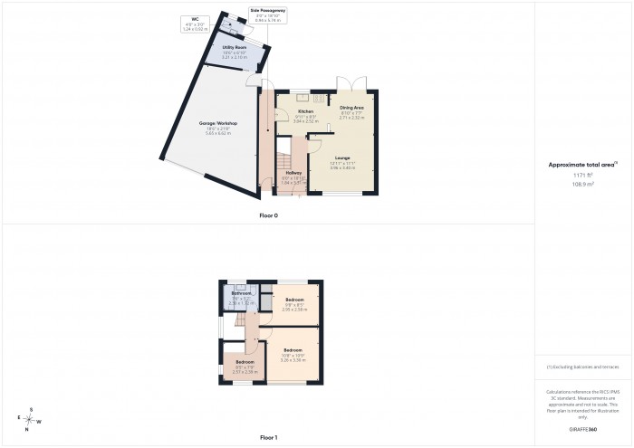Floorplan for 47 Sedgemoor Road, TA6