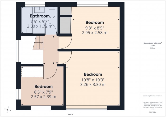 Floorplan for 47 Sedgemoor Road, TA6