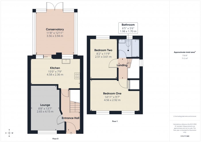 Floorplan for 8 Pollard Road, TA6