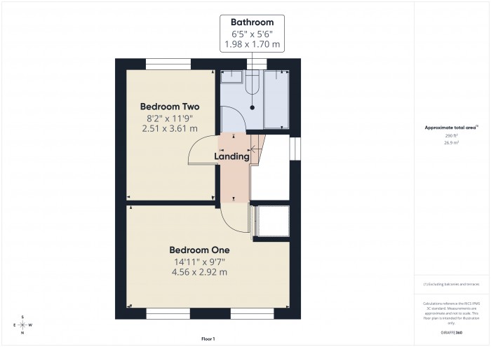 Floorplan for 8 Pollard Road, TA6