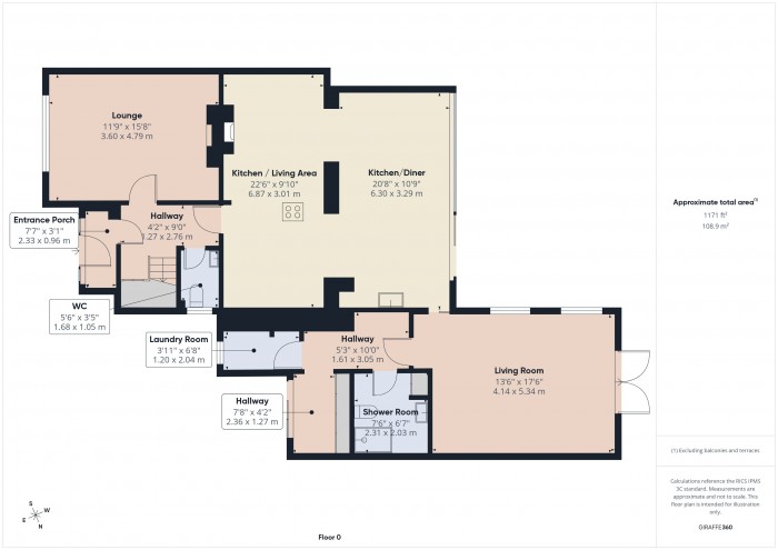 Floorplan for 7 Main Road, TA7