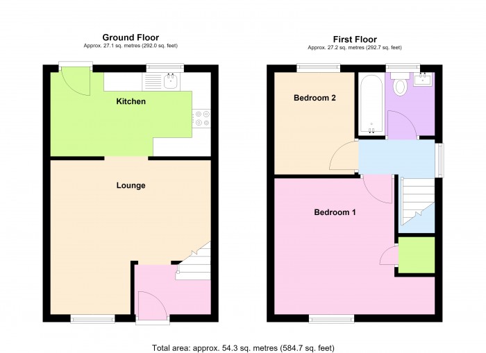 Floorplan for 2 Linley Close, TA6