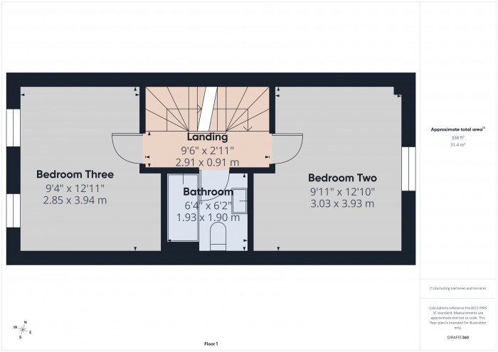 Floorplan for 50 Viscount Square, TA6