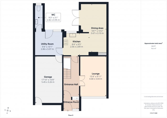 Floorplan for 8 Meade Close, TA6