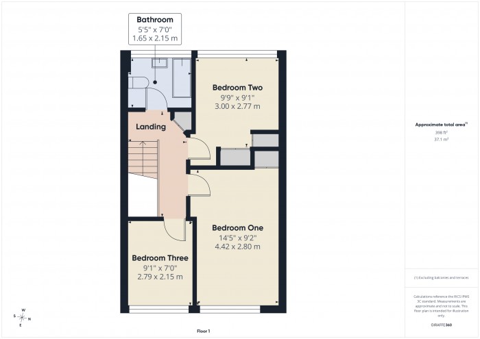 Floorplan for 8 Meade Close, TA6