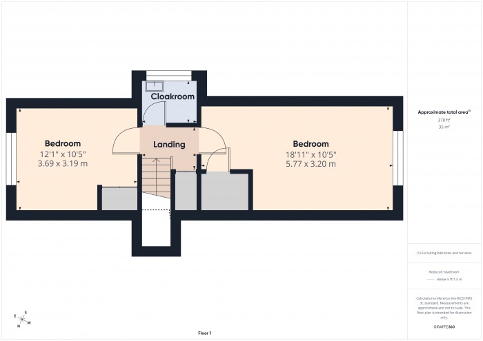 Floorplan for 43 Luxborough Road, TA6