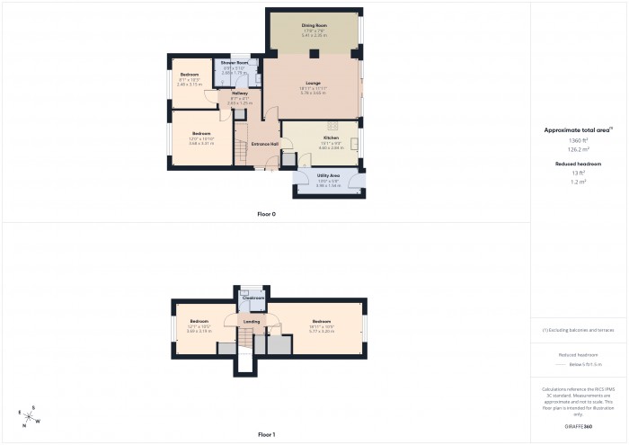 Floorplan for 43 Luxborough Road, TA6