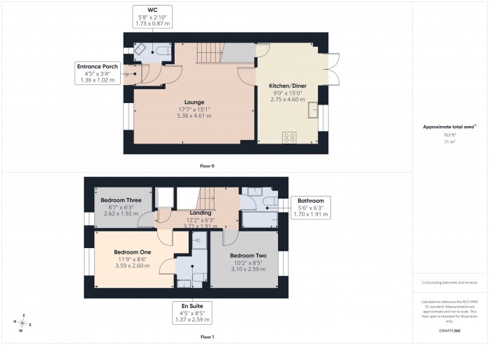 Floorplan for 2 Faroe Walk, TA6