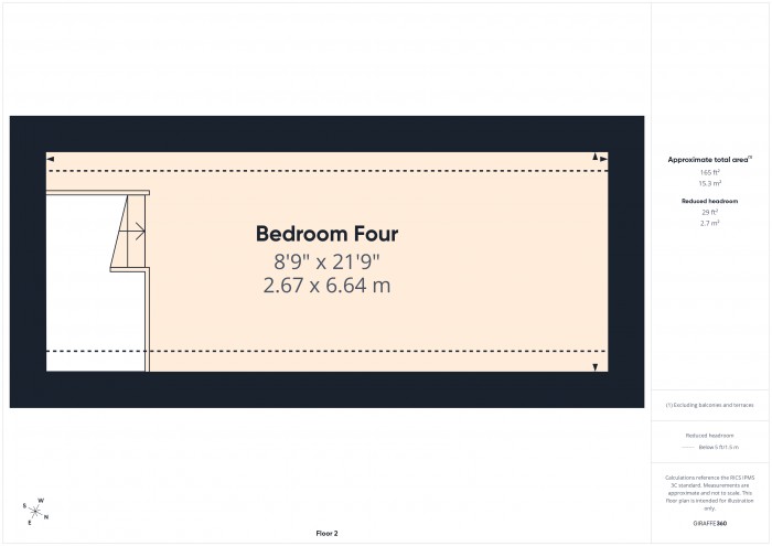 Floorplan for 3 The Green, TA6