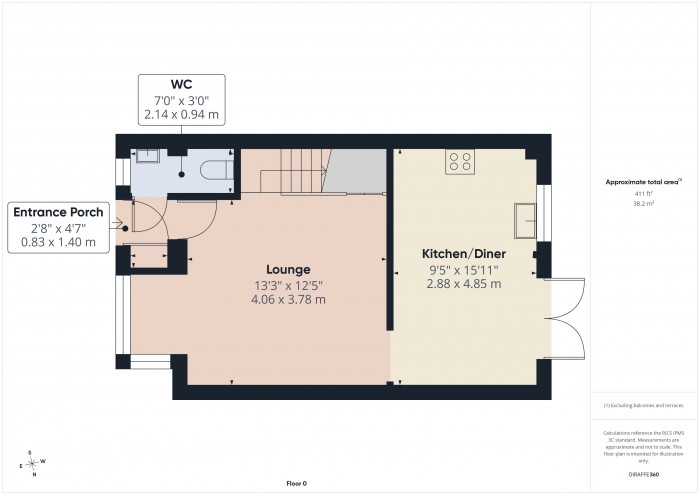 Floorplan for 18 Malvern Close, TA6