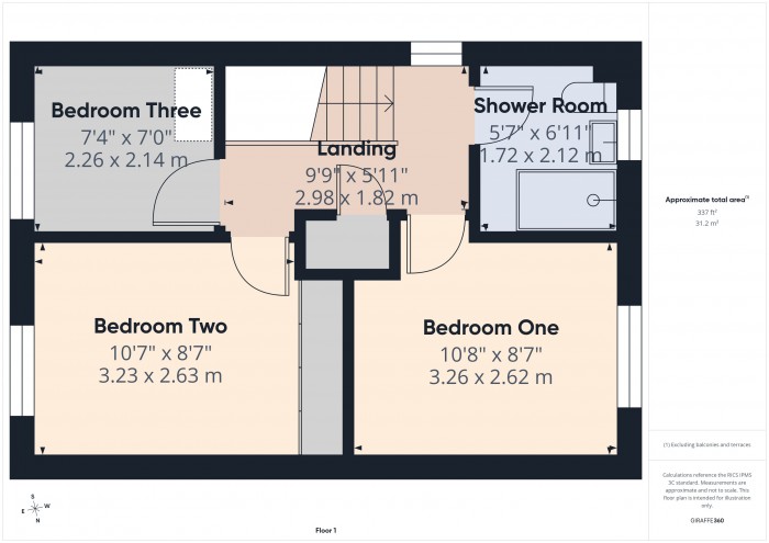Floorplan for 18 Malvern Close, TA6