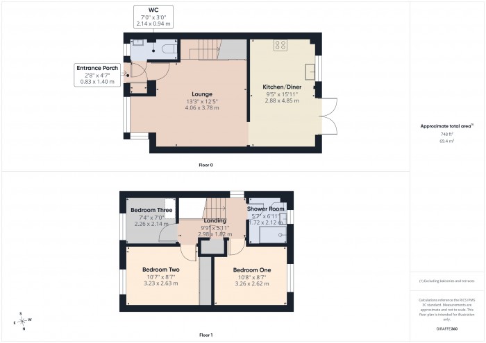 Floorplan for 18 Malvern Close, TA6