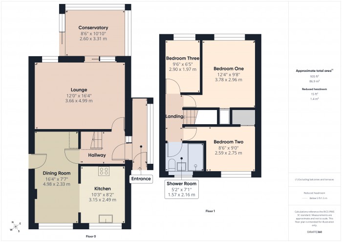 Floorplan for 1 Sheridan Close, TA6