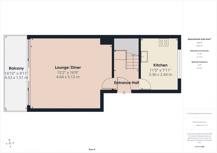 Floorplan for Flat 19, TA6