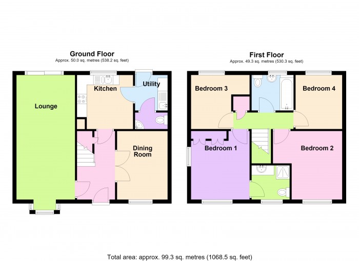Floorplan for 27 Four Acre Meadow, TA6