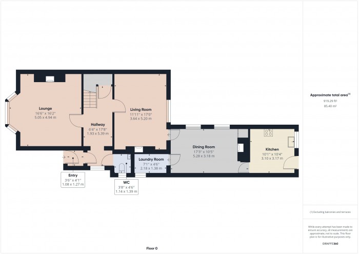 Floorplan for 7 Alexandra Road, TA6