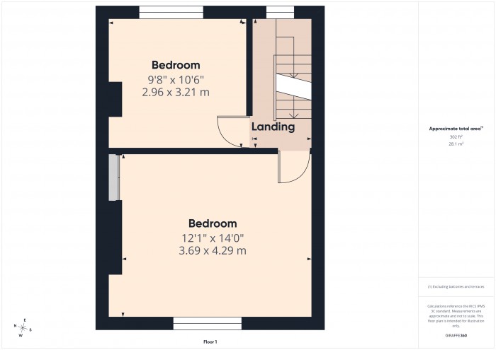 Floorplan for 40 Provident Place, TA6