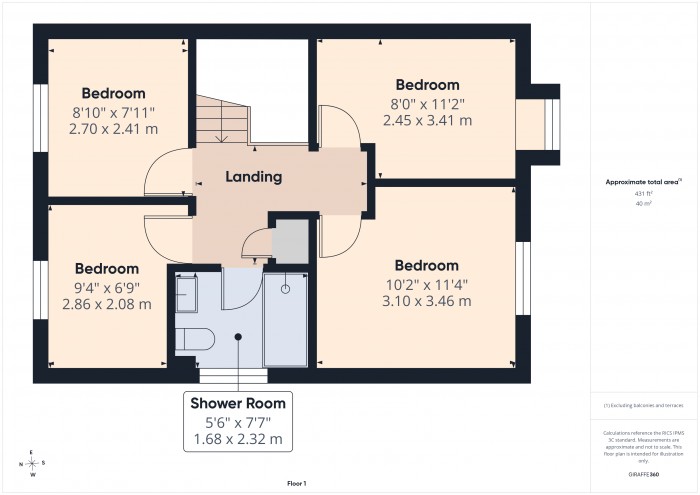 Floorplan for 31 Knightsbridge Way, TA6