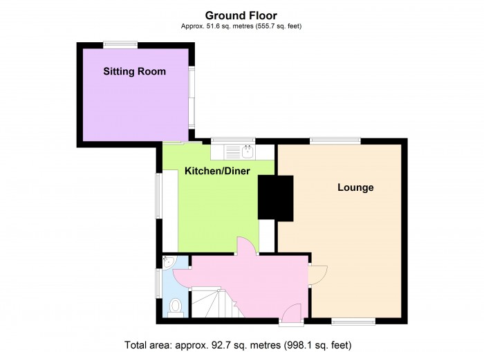 Floorplan for 33 Woodbury Road, TA6
