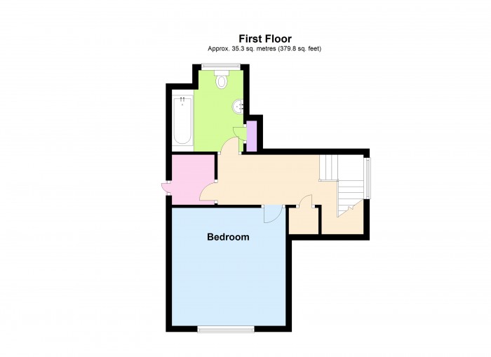 Floorplan for 95B Wembdon Road, TA6