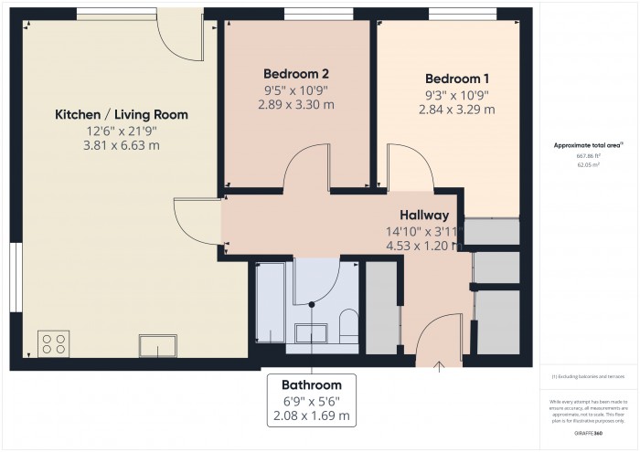 Floorplan for Apartment 1, TA6