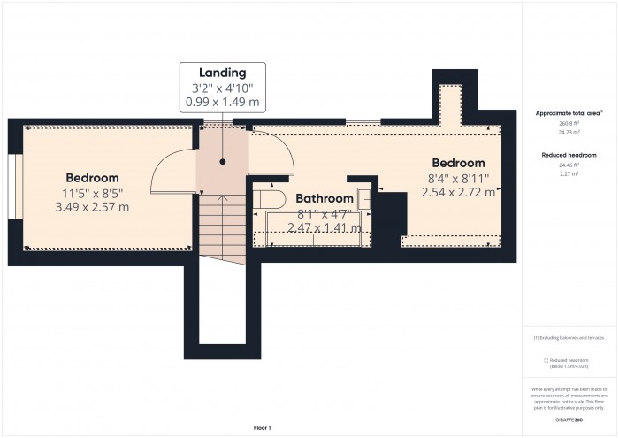 Floorplan for 2 Manor Close, TA7