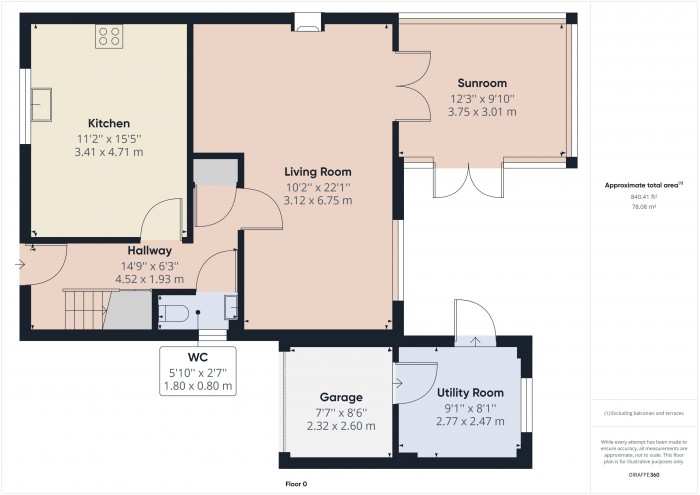 Floorplan for 2 Standards Keep, TA7