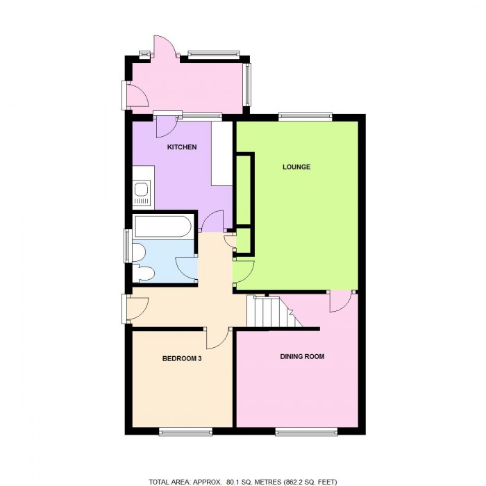 Floorplan for 5 Summerfield Close, TA7